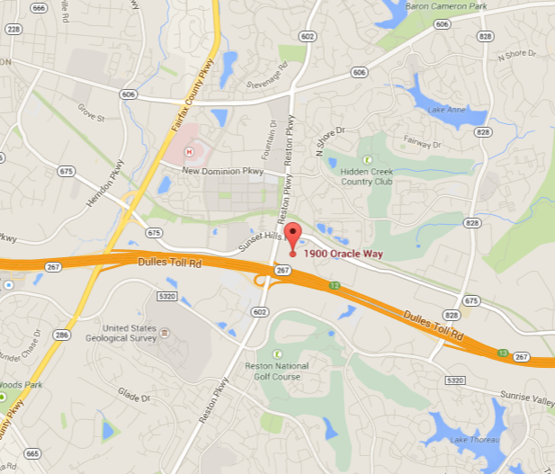 Google Map, Reston VA